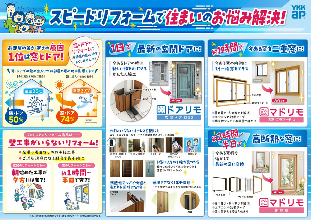 スピードリフォームで住まいのお悩み解決!