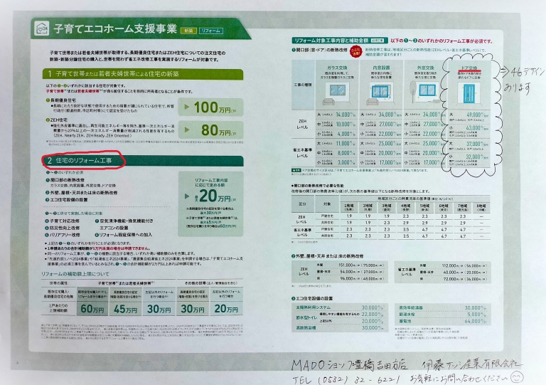 子育てエコホーム支援事業について